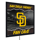 San Diego Padres 23"H x 23"L LED Wall Decor, Edgelite, Square
