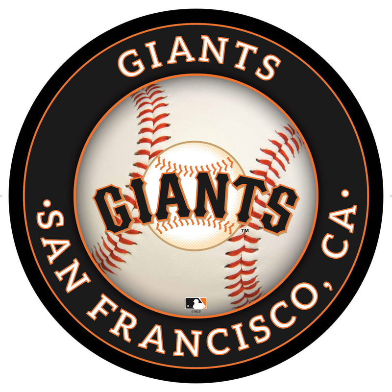 San Francisco Giants Baseball Large Round Edgelite LED Decor