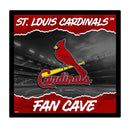 St Louis Cardinals 23"H x 23"L LED Wall Decor, Edgelite, Square