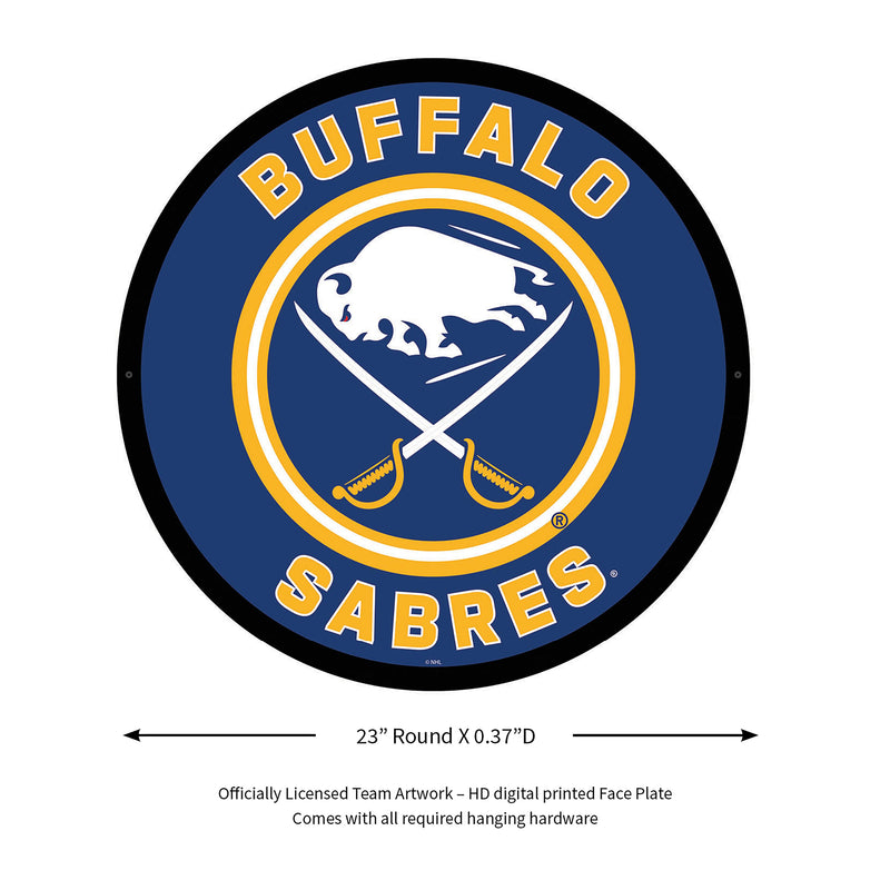 Buffalo Sabres Hockey Large Round Edgelite LED Decor
