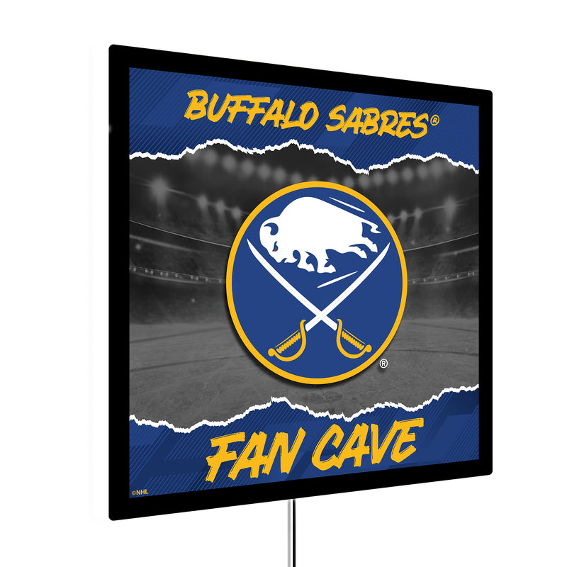 Buffalo Sabres 23"H x 23"L LED Wall Decor, Edgelite, Square