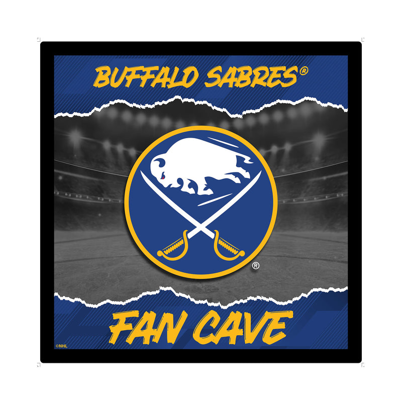 Buffalo Sabres 23"H x 23"L LED Wall Decor, Edgelite, Square
