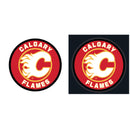 Calgary Flames Hockey Large Round Edgelite LED Decor