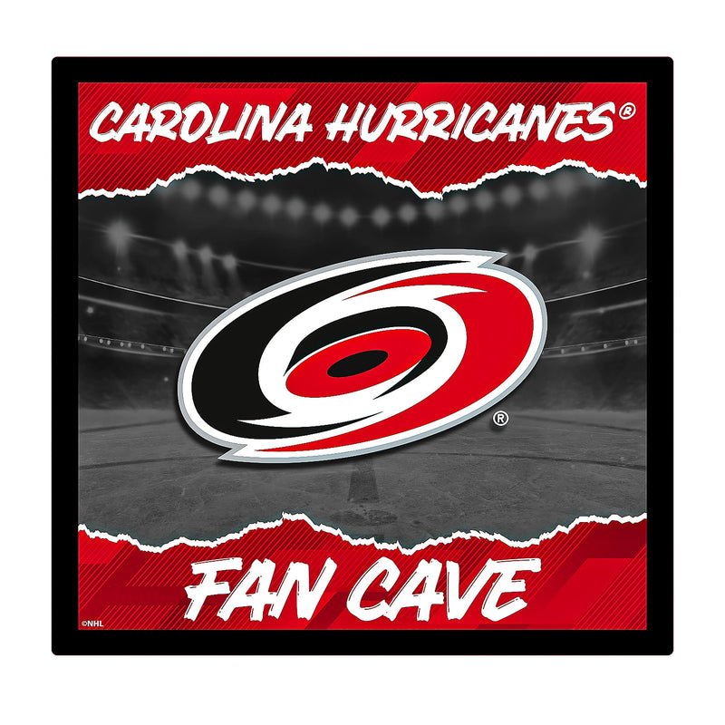 Carolina Hurricanes 23"H x 23"L LED Wall Decor, Edgelite, Square