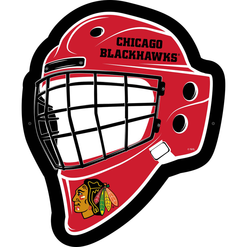 Chicago Blackhawks Hockey Helmet Edgelite LED Decor