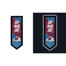 Colorado Avalanche Hockey Pennant Glazelite LED Decor