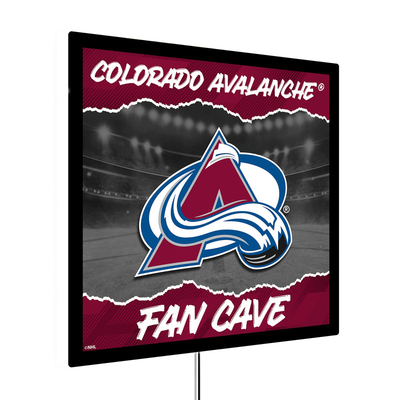 Colorado Avalanche 23"H x 23"L LED Wall Decor, Edgelite, Square