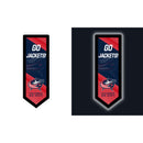 Columbus Blue Jackets Hockey Pennant Glazelite LED Decor