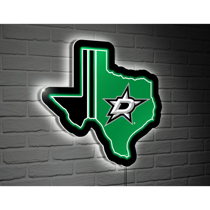 Dallas Stars Hockey State Shape Edgelite LED Decor