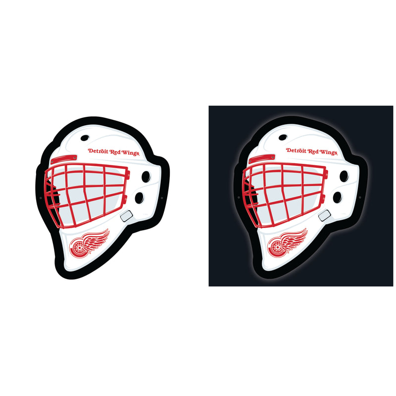 Detroit Red Wings Hockey Helmet Edgelite LED Decor