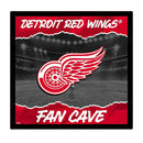 Detroit Red Wings 23"H x 23"L LED Wall Decor, Edgelite, Square