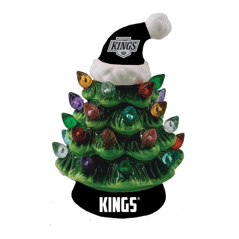 Los Angeles Kings Mini LED Tabletop Christmas Tree, 4"