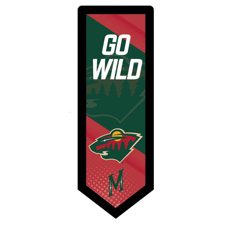 Minnesota Wild Hockey Pennant Glazelite LED Decor