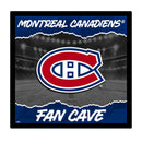 Montreal Canadiens 23"H x 23"L LED Wall Decor, Edgelite, Square