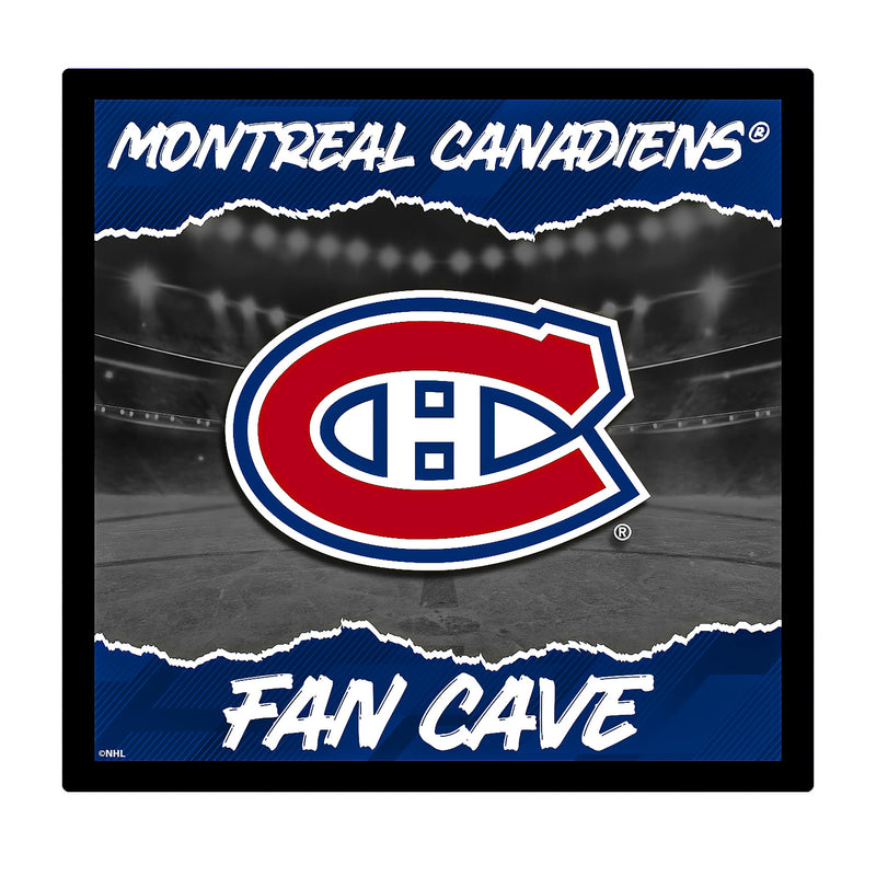 Montreal Canadiens 23"H x 23"L LED Wall Decor, Edgelite, Square