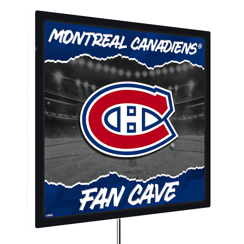 Montreal Canadiens 23"H x 23"L LED Wall Decor, Edgelite, Square