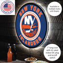 New York Islanders Hockey Large Round Edgelite LED Decor