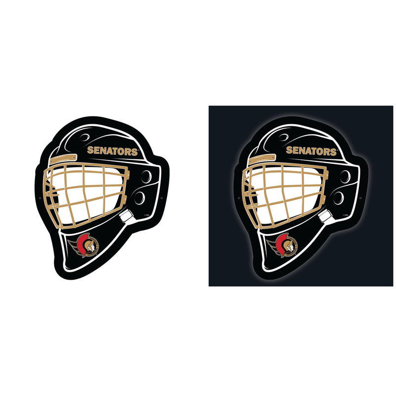Ottawa Senators Hockey Helmet Edgelite LED Decor