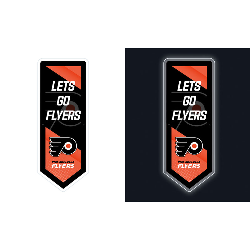 Philadelphia Flyers Hockey Pennant Glazelite LED Decor