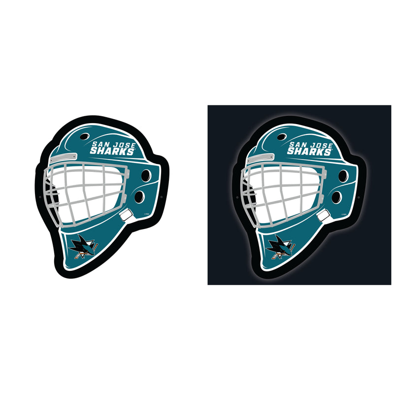 San Jose Sharks Hockey Helmet Edgelite LED Decor