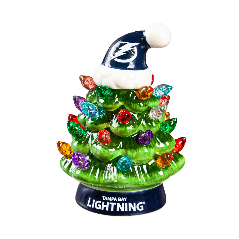 4" Mini LED Tabletop Christmas Tree, Tampa Bay Lightning,8led4375mt