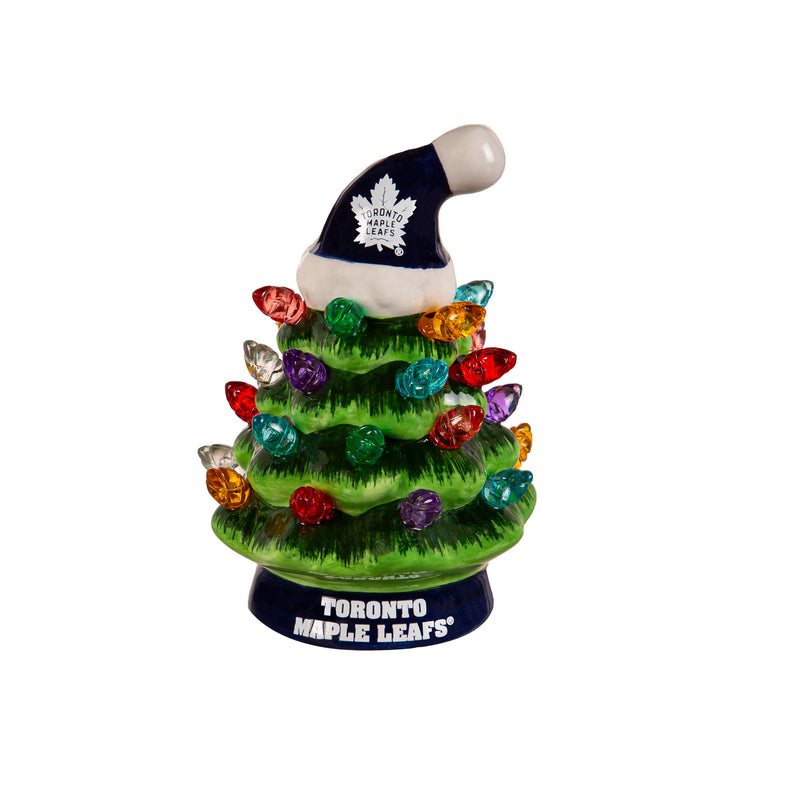 4" Mini LED Tabletop Christmas Tree, Toronto Maple Leafs,8led4376mt