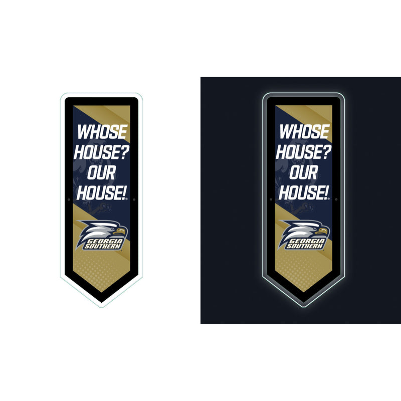 Georgia Southern University College Pennant Glazelite LED Decor