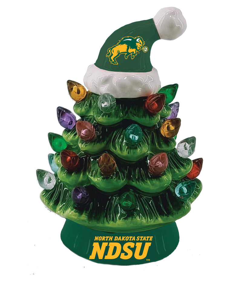 4" Mini LED Tabletop Christmas Tree, North Dakota State University,8led5013mt