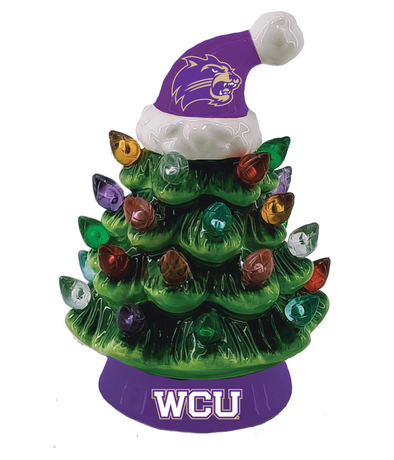 4" Mini LED Tabletop Christmas Tree, Western Carolina University,8led5021mt