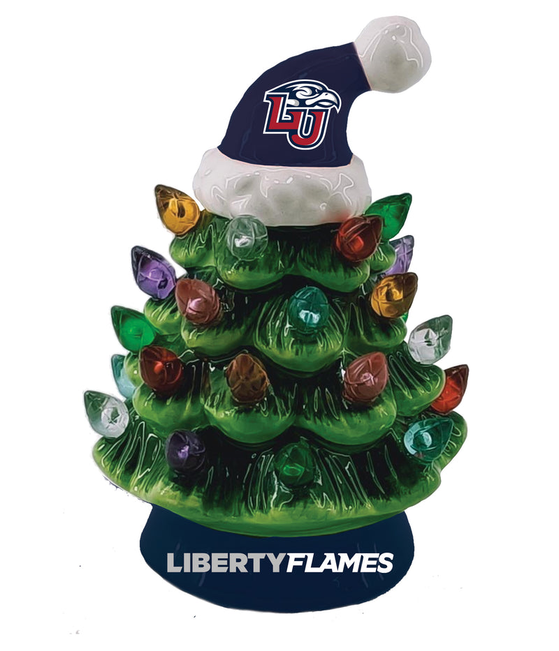 4" Mini LED Tabletop Christmas Tree, Liberty University,8led5028mt