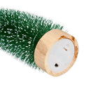 LED Bottlebrush Trees, White Tipped Snow Covered, Set of 3