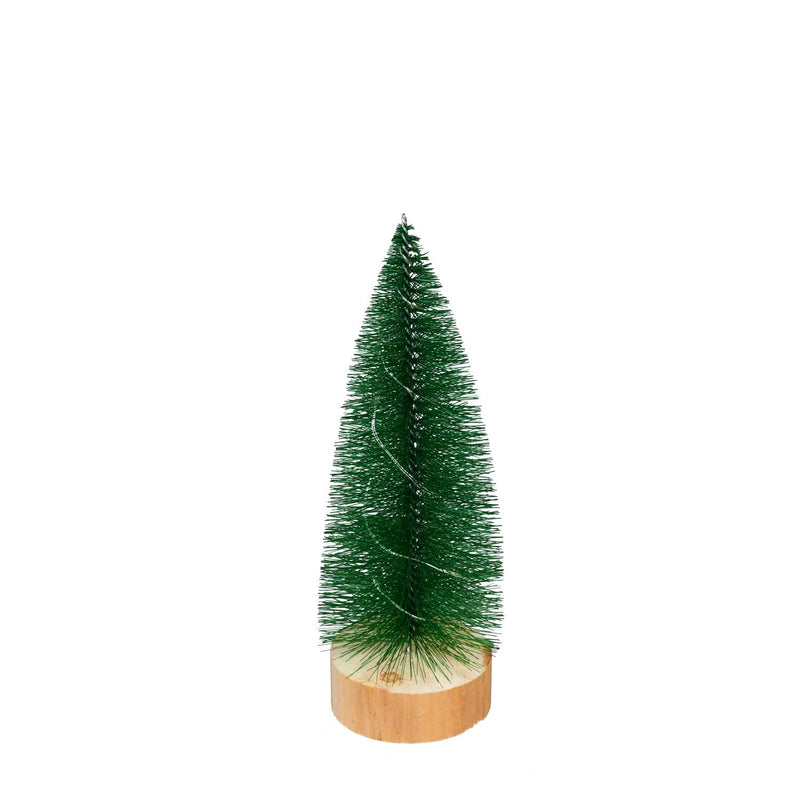 LED Color Changing Bottlebrush Trees, Green, Set of 3