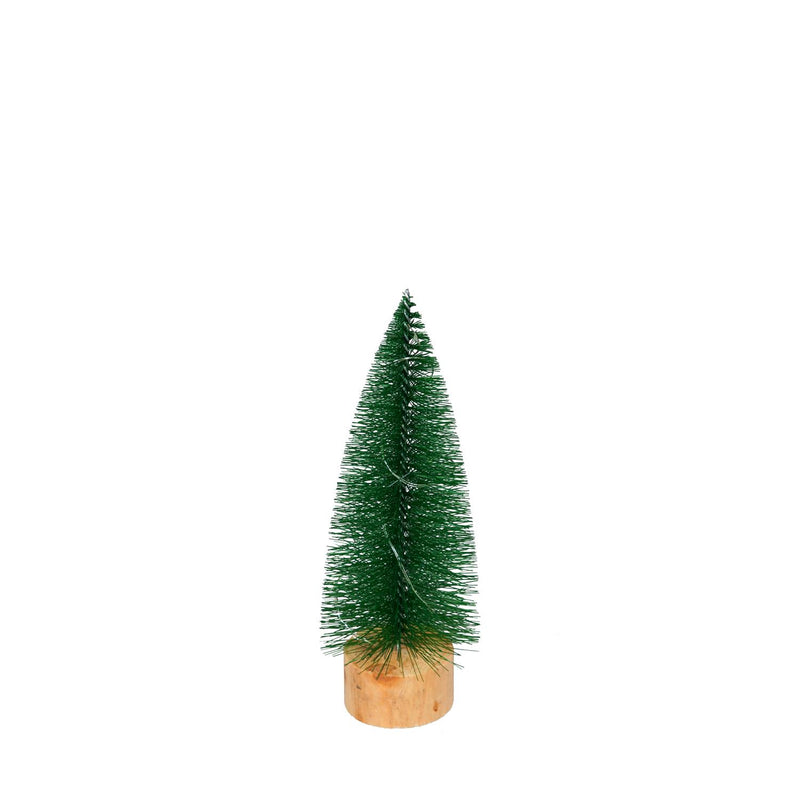 LED Color Changing Bottlebrush Trees, Green, Set of 3