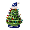 8" LED Ceramic Christmas Tree, US Air Force,8led5064t
