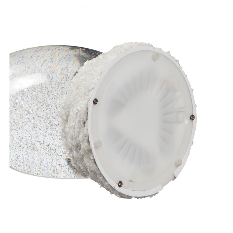 13" LED Spinning Water Snowman Tabletop Décor