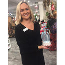 13" LED Spinning Water Snowman Tabletop Décor