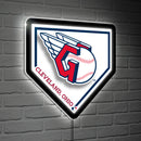 Cleveland Guardians, LED Wall Decor, Edgelite, Baseball Homeplate