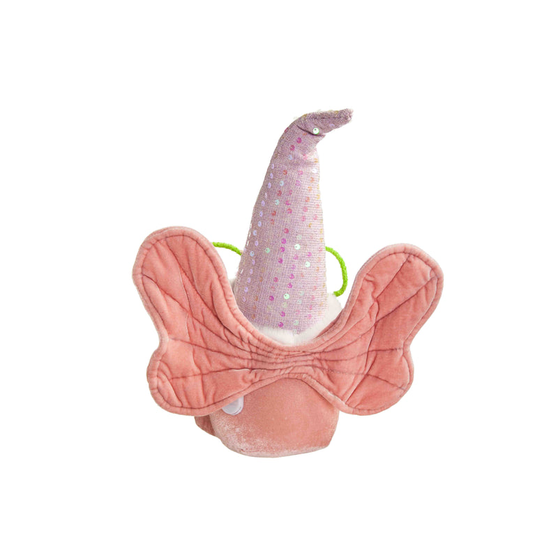 Pollinator Garden LED Table Decor Fabric Butterfly Gnome