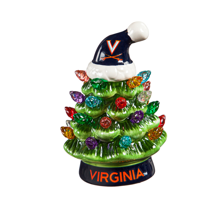 4" Mini LED Tabletop Christmas Tree, University of Virginia,8led901mt