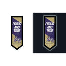 James Madison University College Pennant Glazelite LED Decor