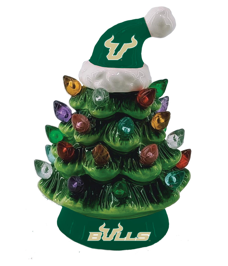 4" Mini LED Tabletop Christmas Tree, University of South Florida,8led908mt