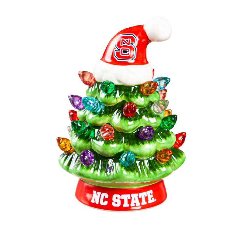 4" Mini LED Tabletop Christmas Tree, North Carolina State University,8led909mt