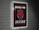 22"H x 14"L NeoLite Wall Decor, Rectangle, University of Arkansas,8led911nlrt