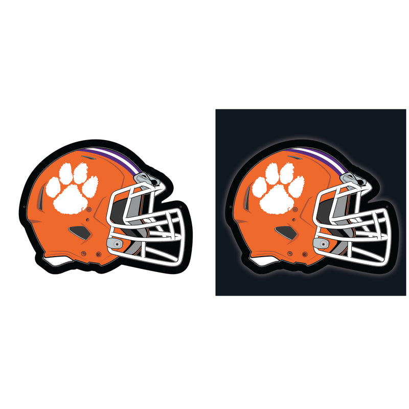 Clemson University College Helmet Edgelite LED Decor