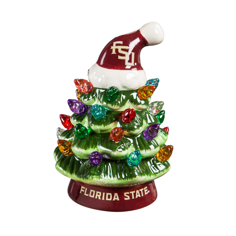 4" Mini LED Tabletop Christmas Tree, Florida State University,8led918mt