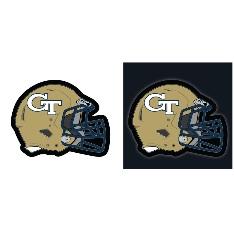 Georgia Tech College Helmet Edgelite LED Decor