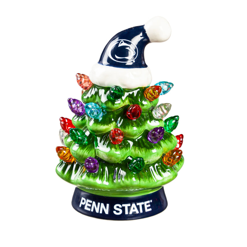 4" Mini LED Tabletop Christmas Tree, Penn State,8led922mt