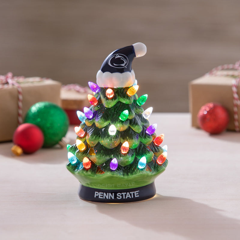 8" LED Ceramic Christmas Tree, Pennsylvania State University,8led922t