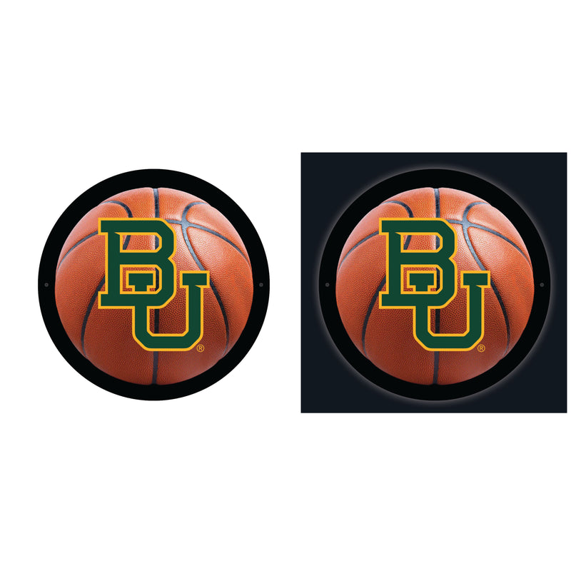 Baylor University College Basketball Small Round Edgelite LED Decor