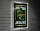 22"H x 14"L NeoLite Wall Decor, Rectangle, Baylor University,8led925nlrt
